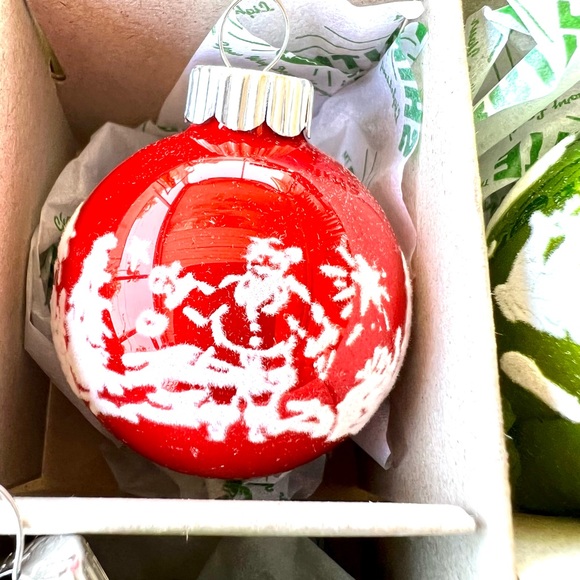 12 Radko Xmas Holiday Splendor Signature Flocked Tulips & Ball Ornaments - Picture 15 of 16